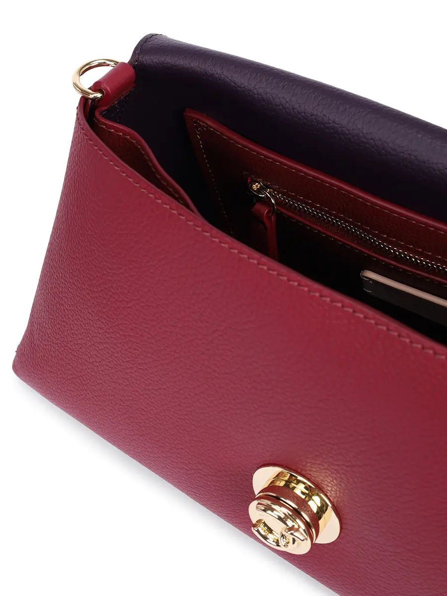 Сумка кожаная Nikla COCCINELLE E1 TOA 12 01 01/612 Бордовый  Фото 4