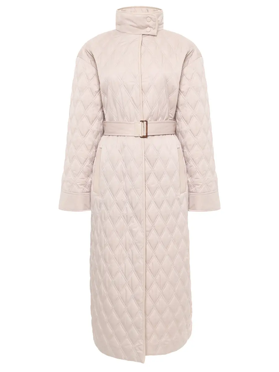 Плащ стеганый AGNONA TH1005U-U6024U-N06 Бежевый 
