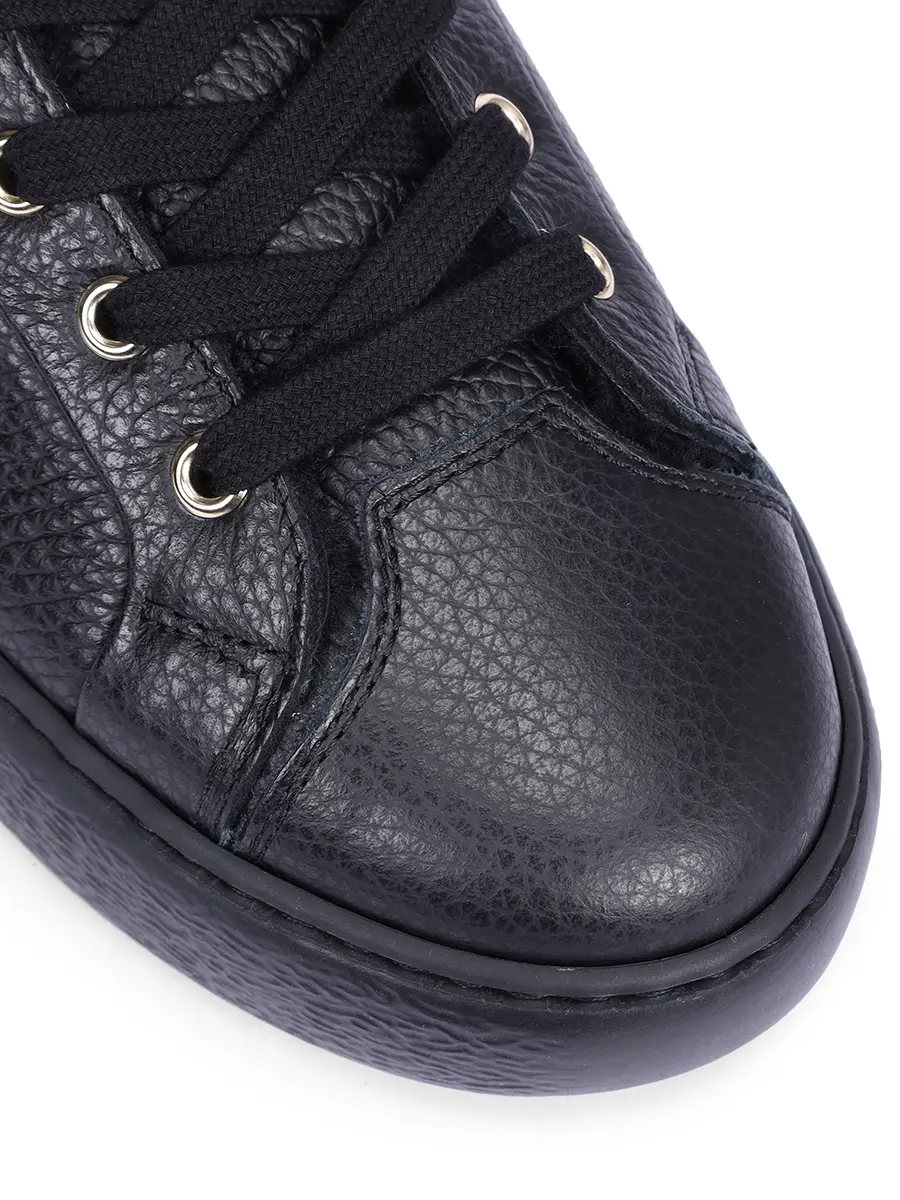 Кеды кожаные на меху STOKTON 679-D Черный  Фото 5