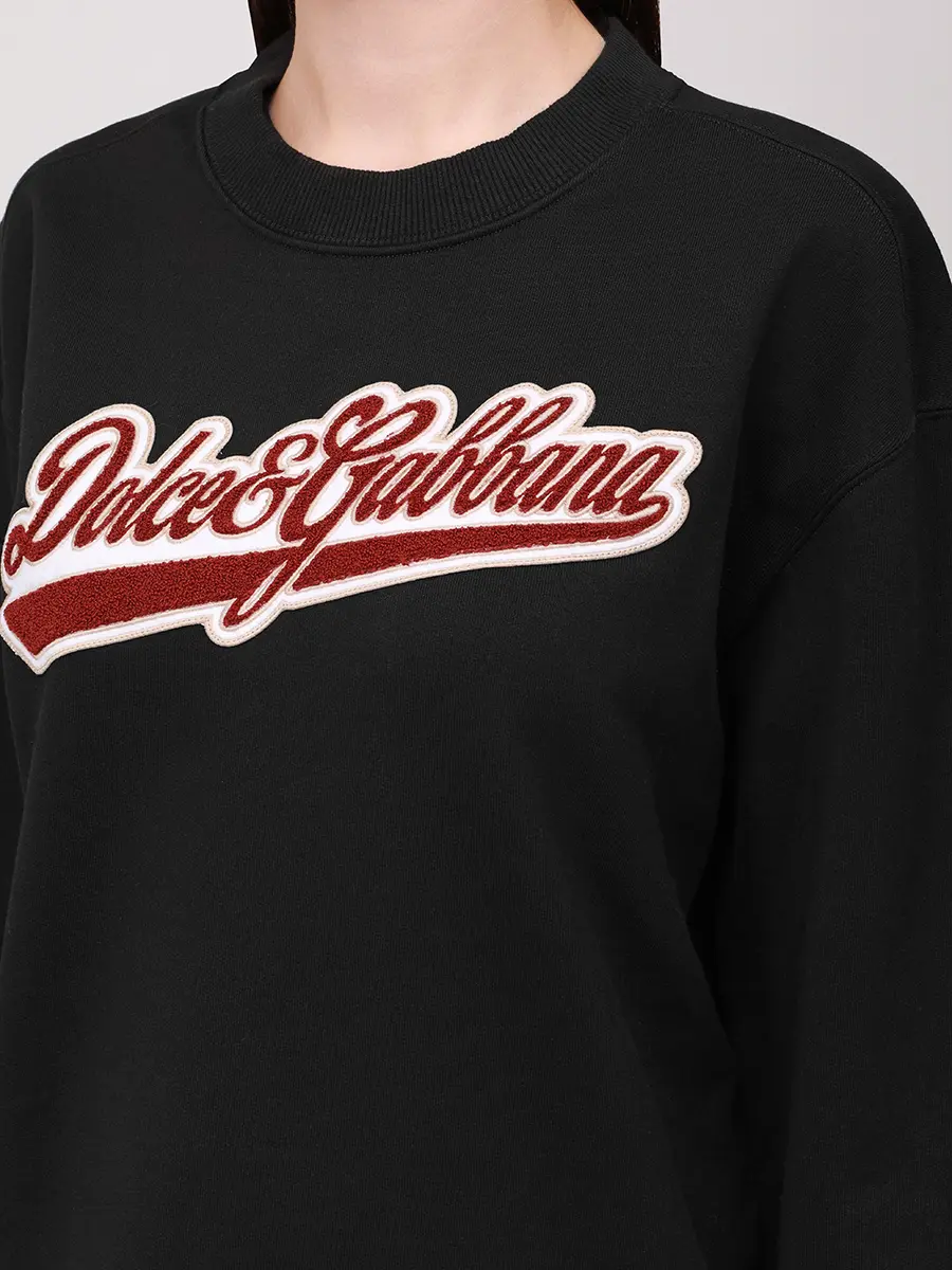 Толстовка хлопковая DOLCE & GABBANA F9S50Z GDDAI N0000 Черный  Фото 5