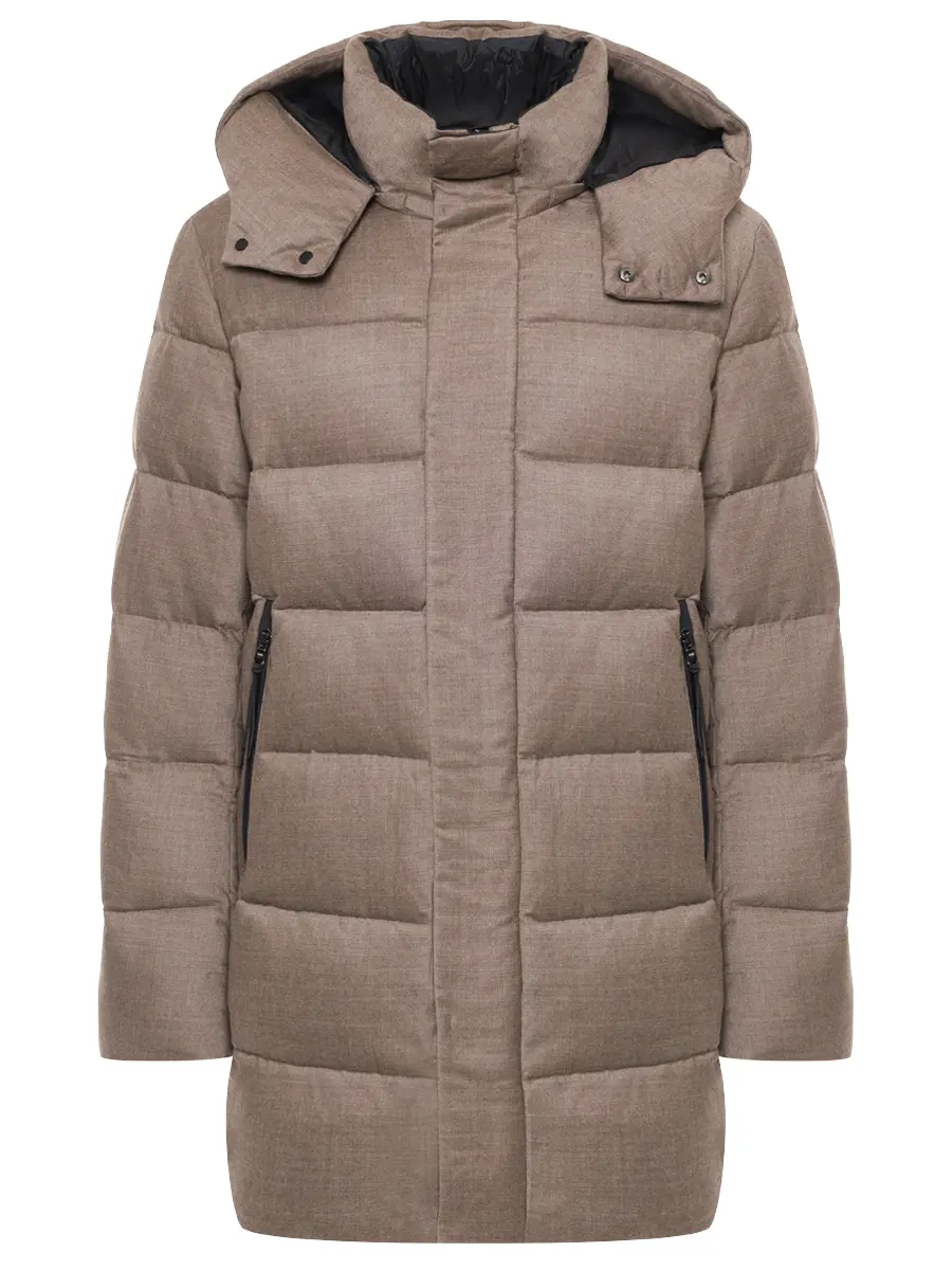 

Пуховик стеганый, Коричневый, 8P422 F 25W016 TRM PAW