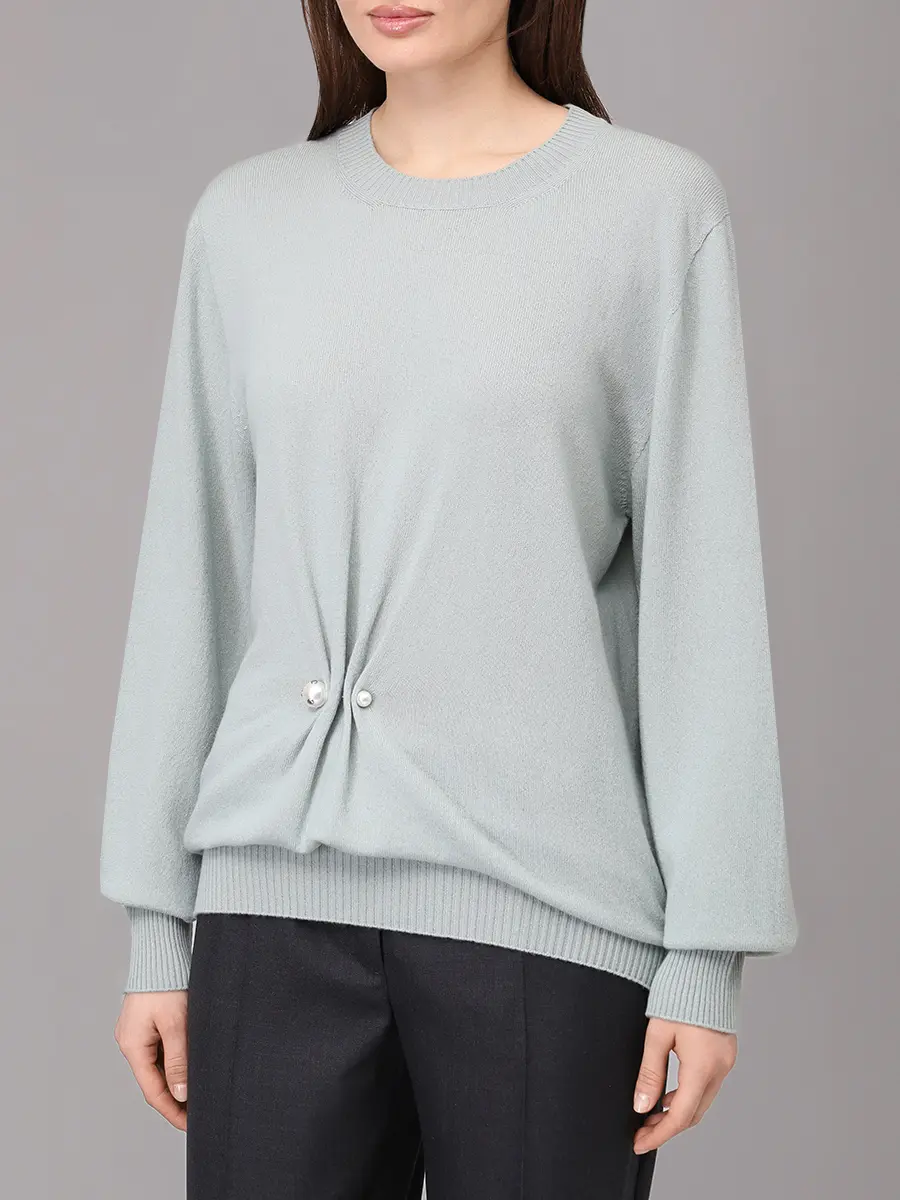 Джемпер кашемировый ALBERTA FERRETTI A093366050405 Мятный  Фото 4