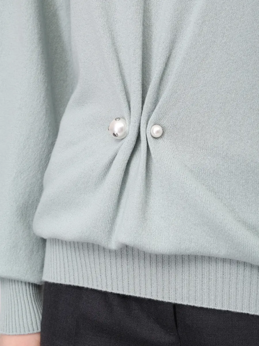 Джемпер кашемировый ALBERTA FERRETTI A093366050405 Мятный  Фото 5