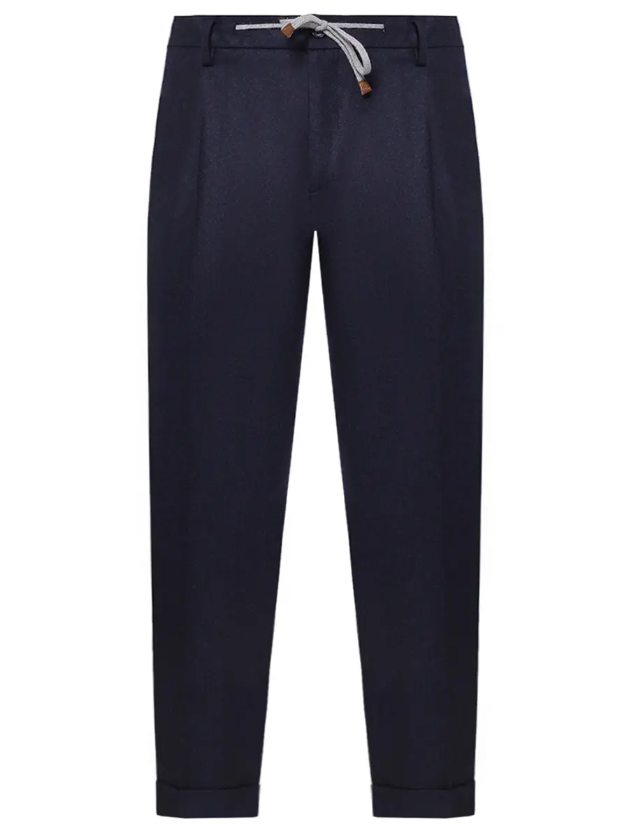 Брюки шерстяные BARBA NAPOLI BU 3505/00097/51025/0090 Темно- Синий 