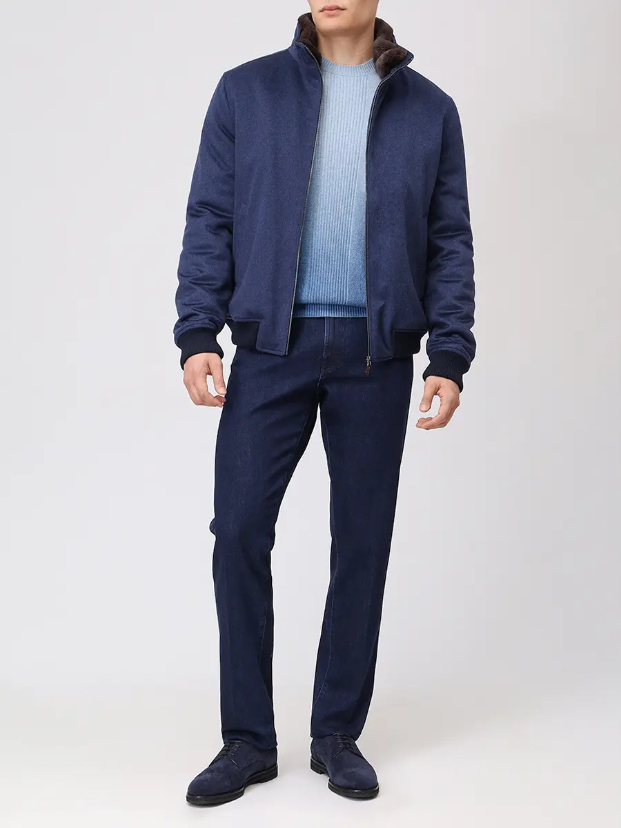 Джемпер кашемировый SVEVO 01101 SA25 V6H Голубой  Фото 2