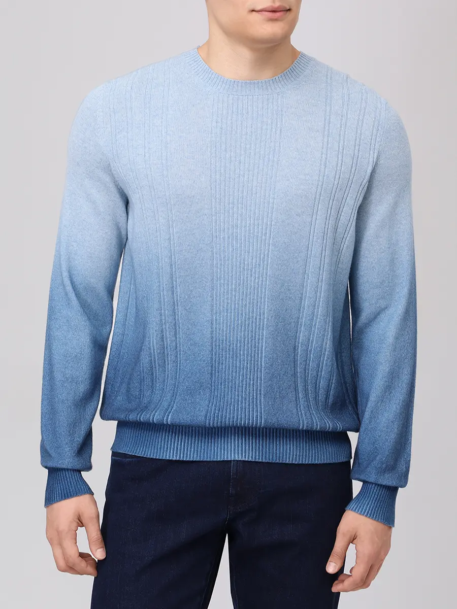 Джемпер кашемировый SVEVO 01101 SA25 V6H Голубой  Фото 4