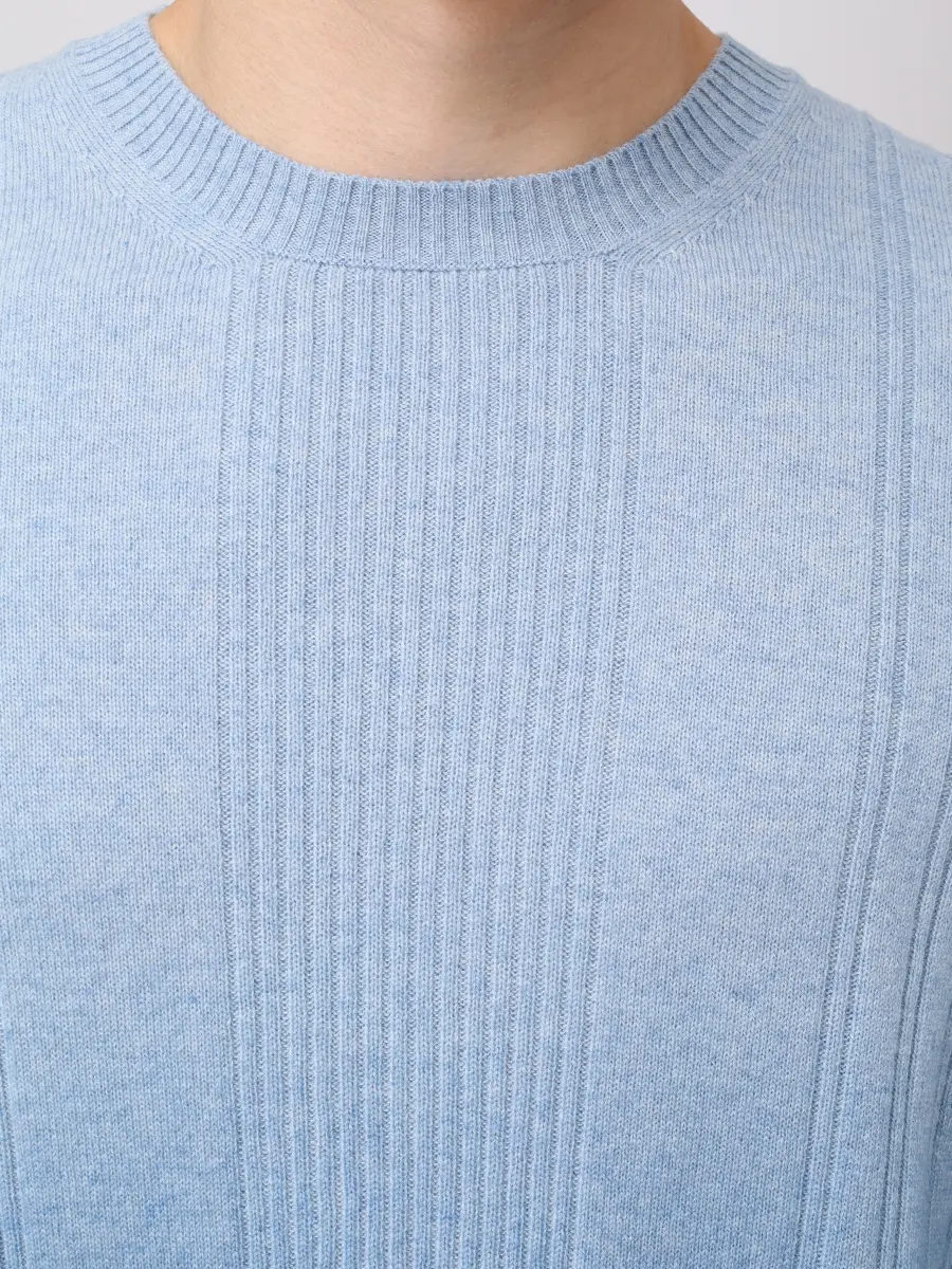 Джемпер кашемировый SVEVO 01101 SA25 V6H Голубой  Фото 5