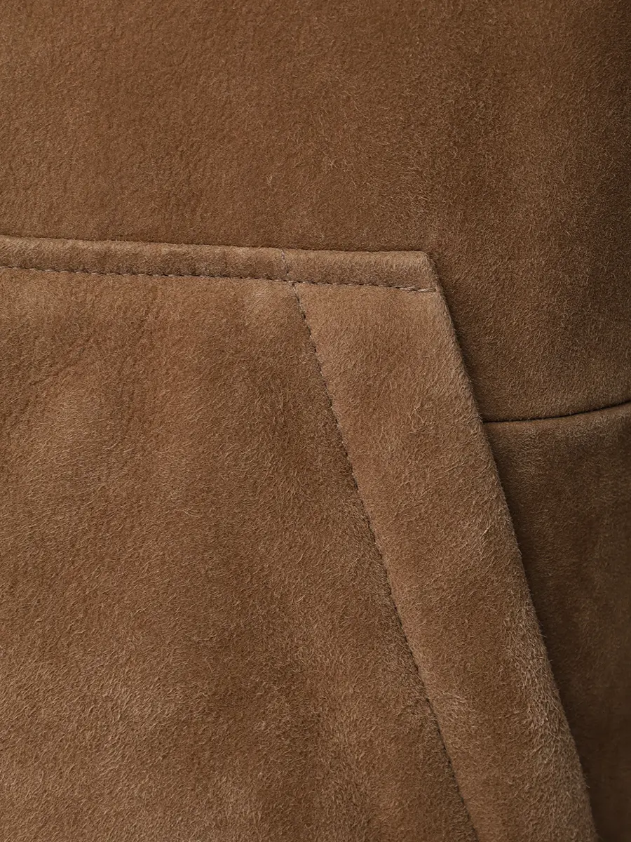 Куртка из овчины YVES SALOMON 26W25WHV60470MSBV B3195 Бежевый  Фото 6