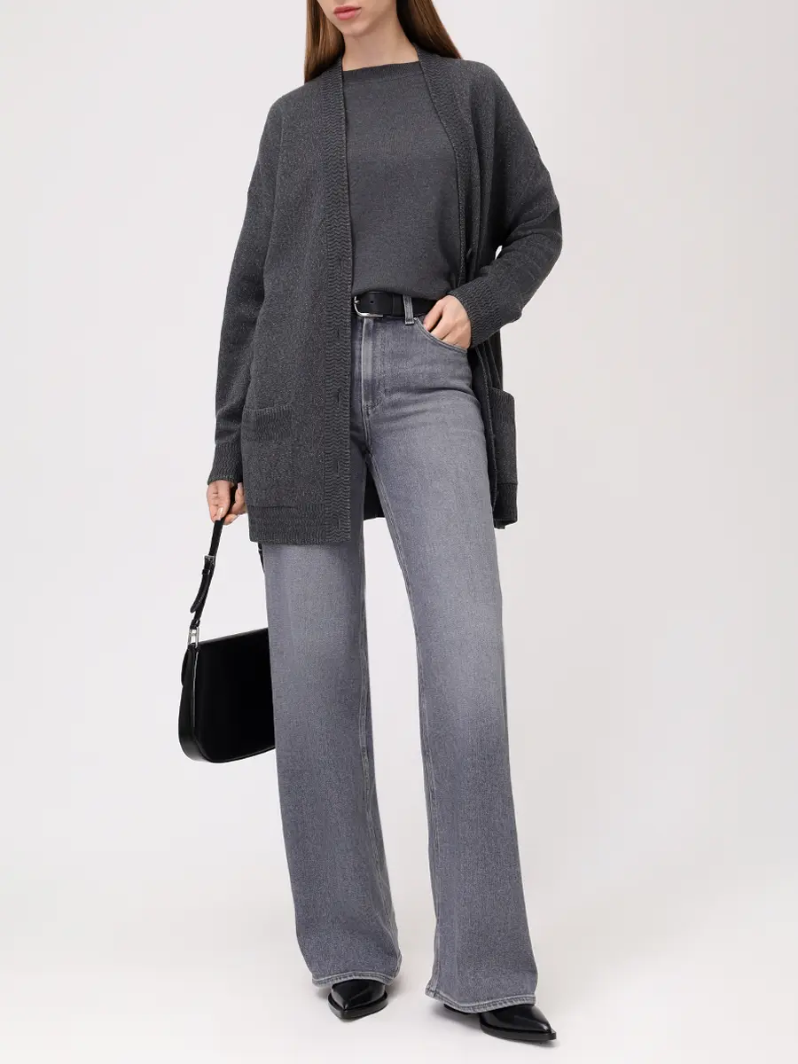 Футболка шелковая FREE AGE W26.JM034.6030.991 Темно- Серый  Фото 2