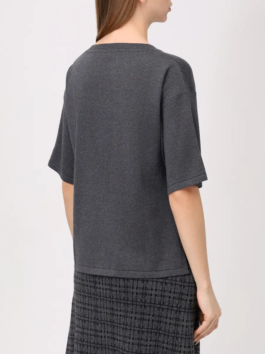 Футболка шелковая FREE AGE W26.JM034.6030.991 Темно- Серый  Фото 3