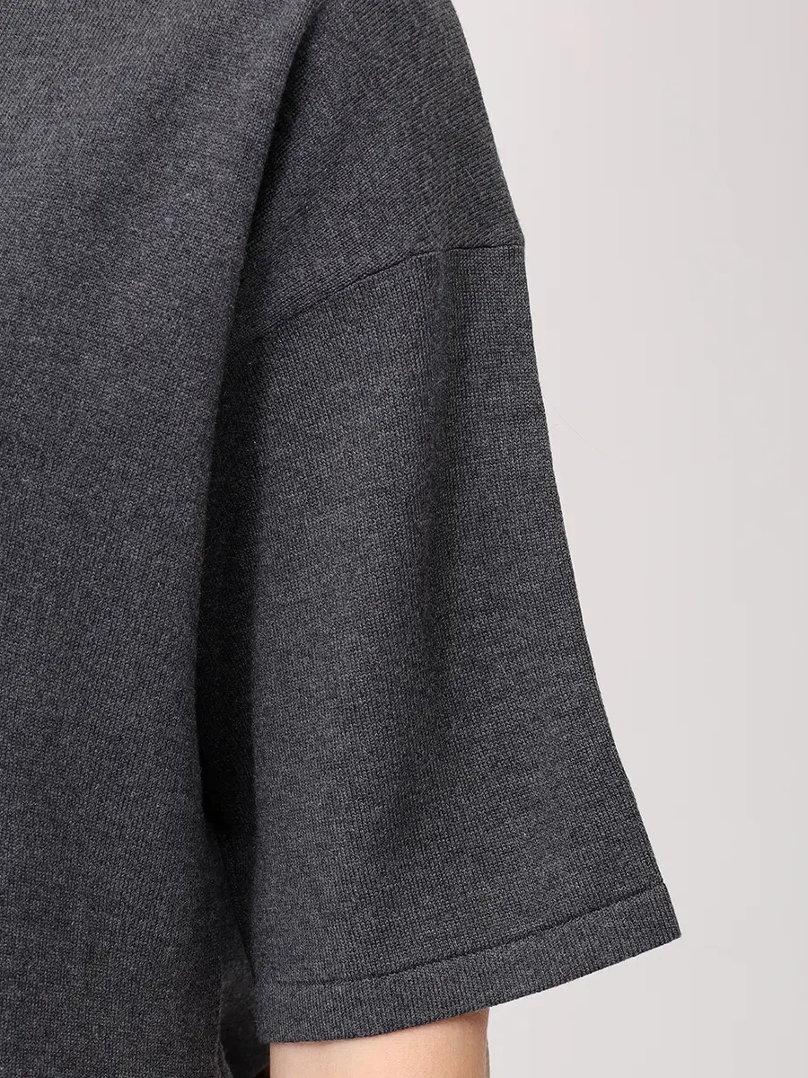 Футболка шелковая FREE AGE W26.JM034.6030.991 Темно- Серый  Фото 5