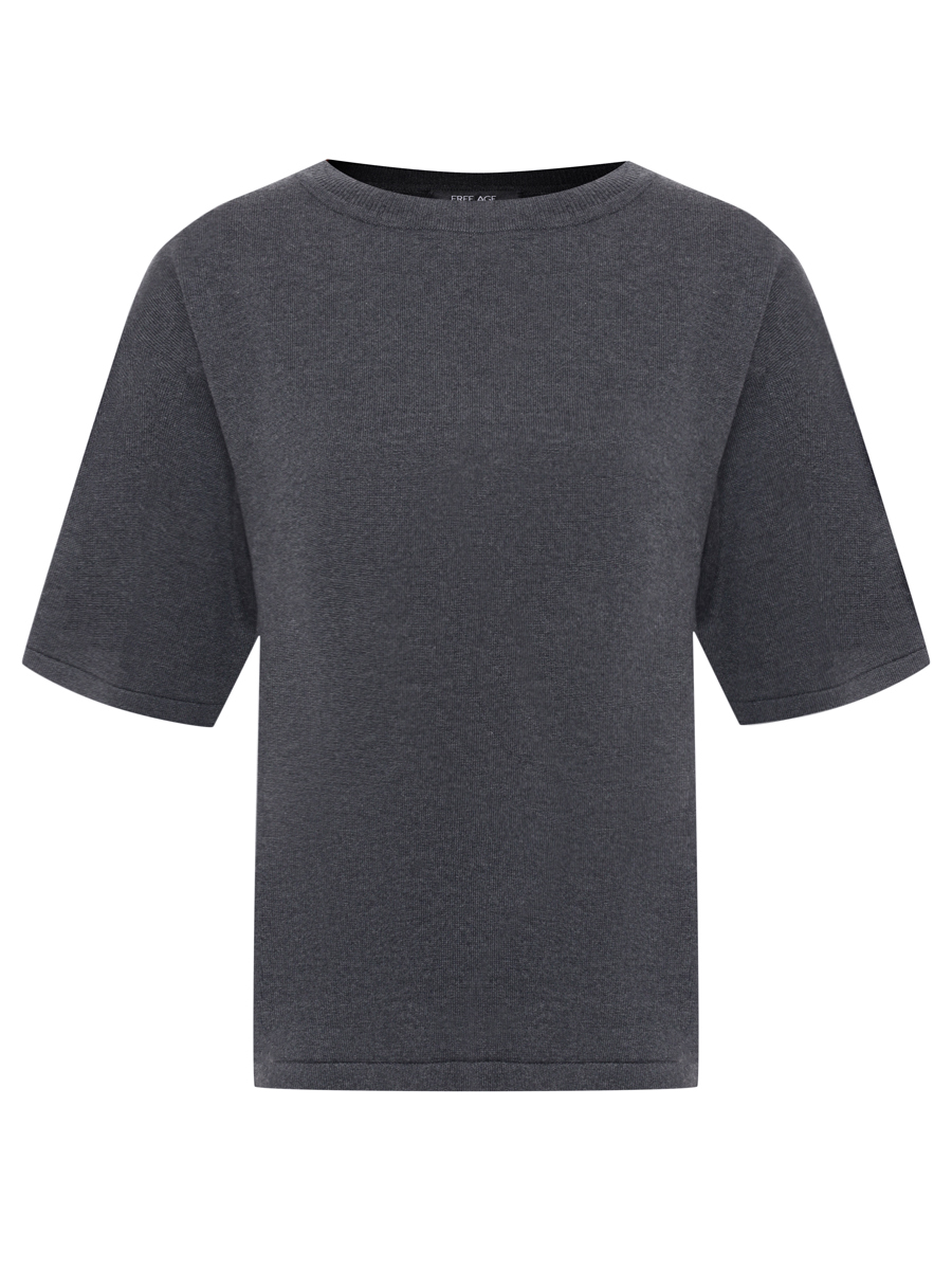 Футболка шелковая FREE AGE W26.JM034.6030.991 Темно- Серый 