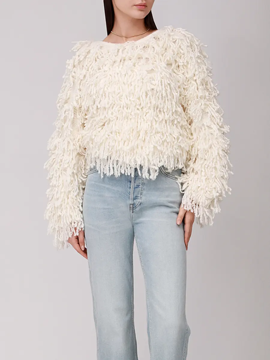 Джемпер шерстяной Gabin LOULOU DE SAISON GABIN Белый  Фото 2