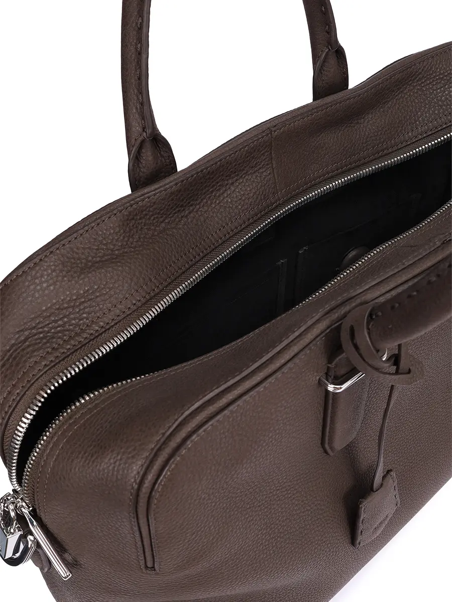 Сумка кожаная BOSS 50548231/201 Коричневый  Фото 4