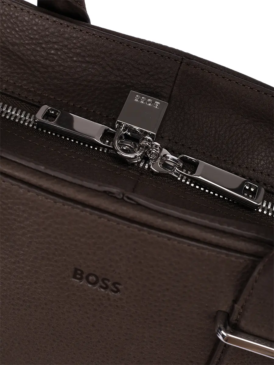 Сумка кожаная BOSS 50548231/201 Коричневый  Фото 5