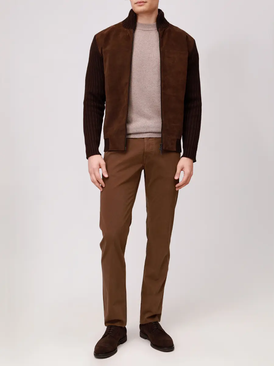 Джемпер кашемировый DANIELE FIESOLI 3370/37CORDA Бежевый  Фото 2