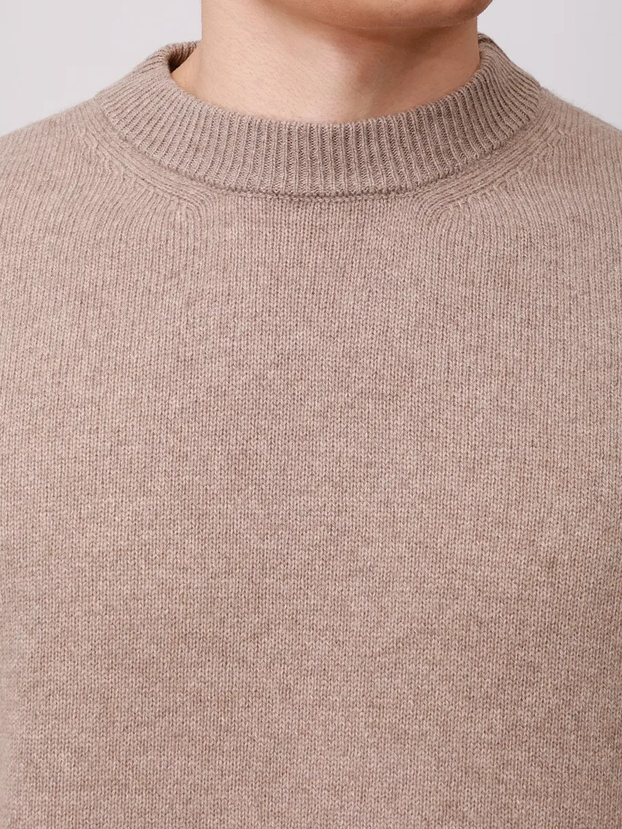 Джемпер кашемировый DANIELE FIESOLI 3370/37CORDA Бежевый  Фото 5