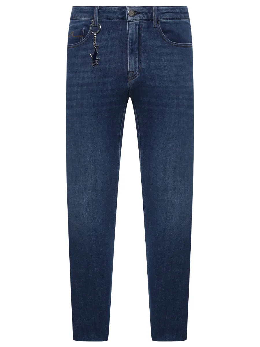 Джинсы Regular Fit хлопковые PAUL & SHARK 15314141/J02 Синий 