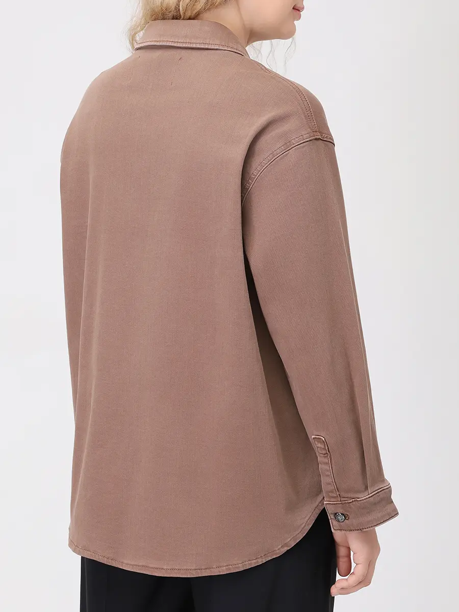 

Рубашка джинсовая, Коричневый, R148Z004PC22