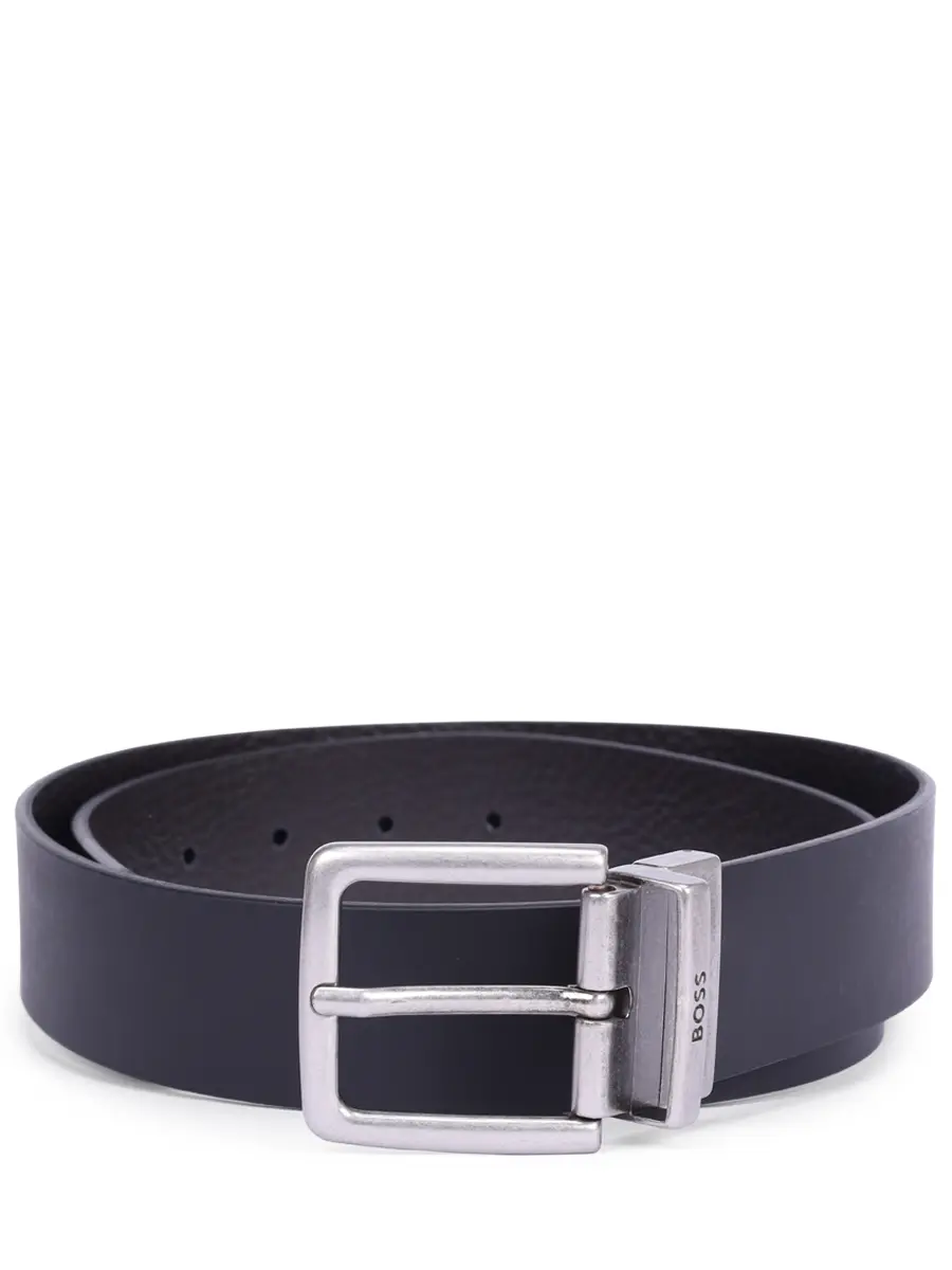 

Ремень кожаный, Черный, 50536891/002