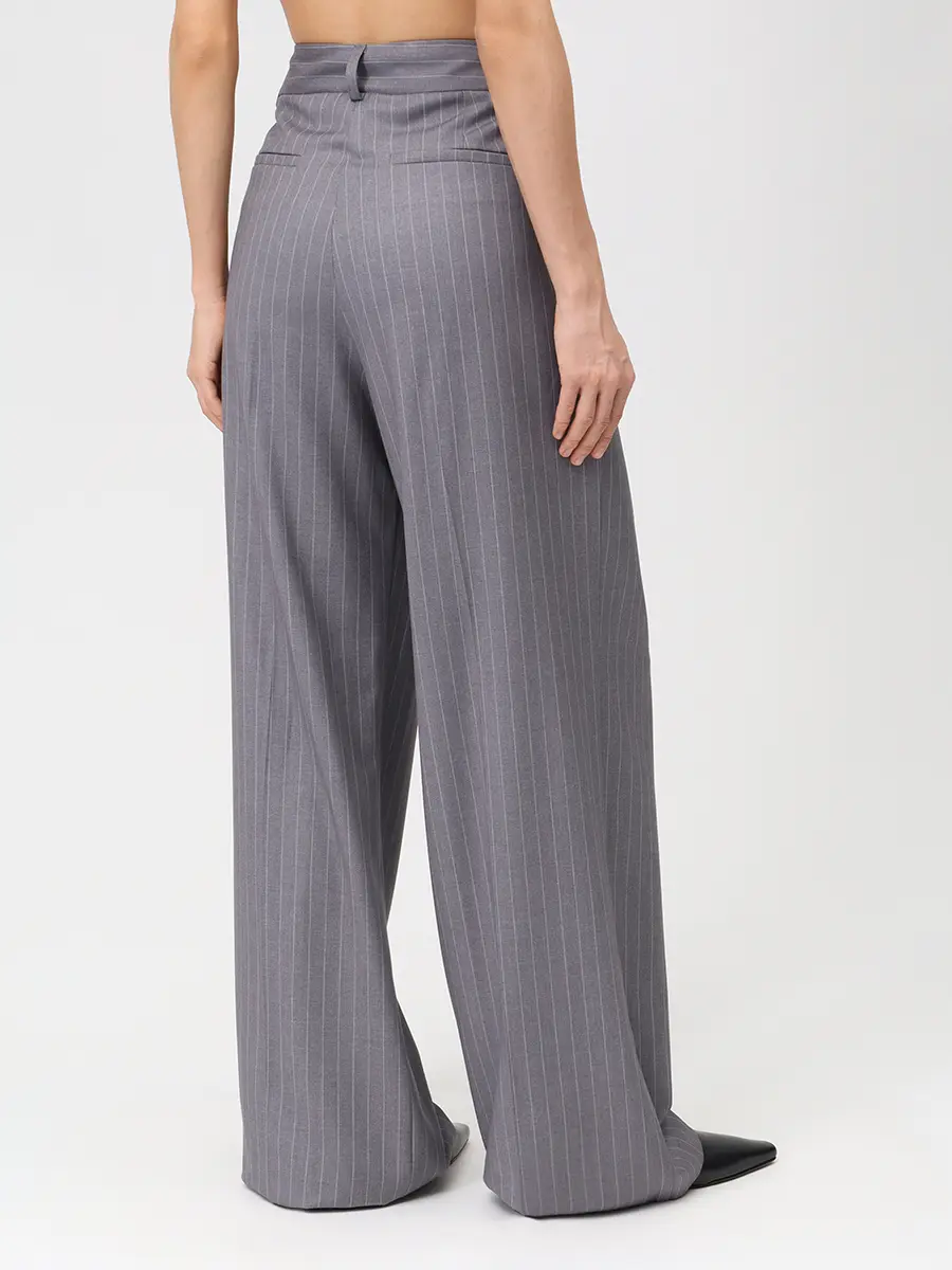 Брюки в полоску HINNOMINATE HMABW02246 Серый  Фото 3