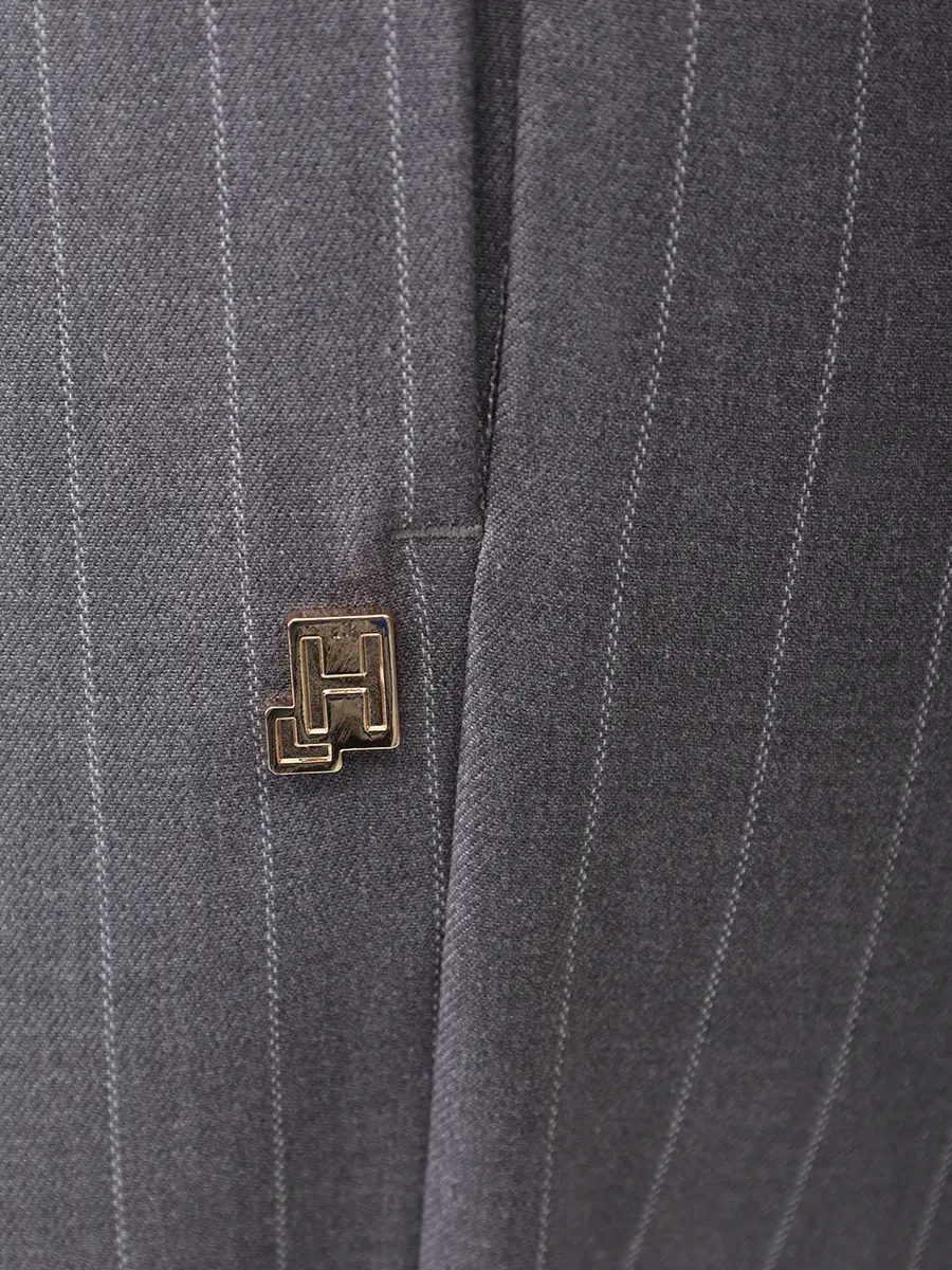 Брюки в полоску HINNOMINATE HMABW02246 Серый  Фото 6