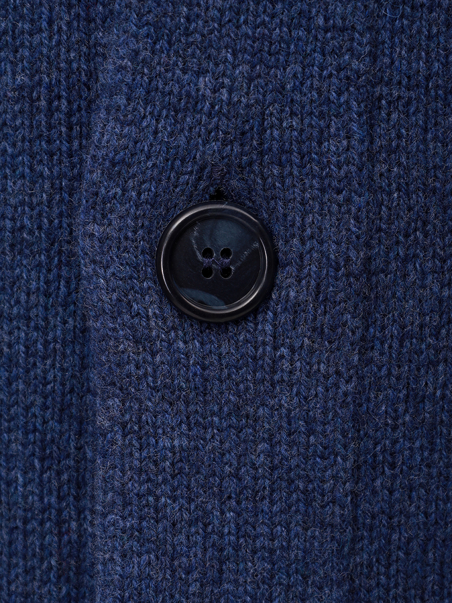 Кардиган шерстяной DANIELE FIESOLI 0191/21 DENIM Синий  Фото 6
