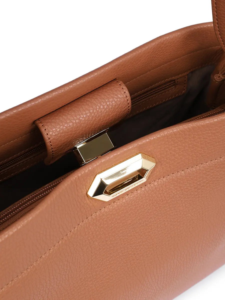 Сумка кожаная Mademoiselle LANCASTER 572-106-CAMEL Коричневый  Фото 4