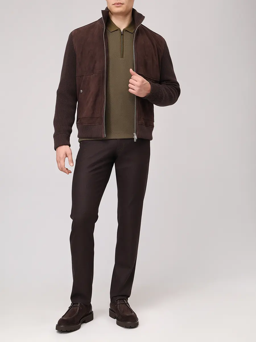 Поло хлопковое BOSS 50549583/342 Зеленый  Фото 2