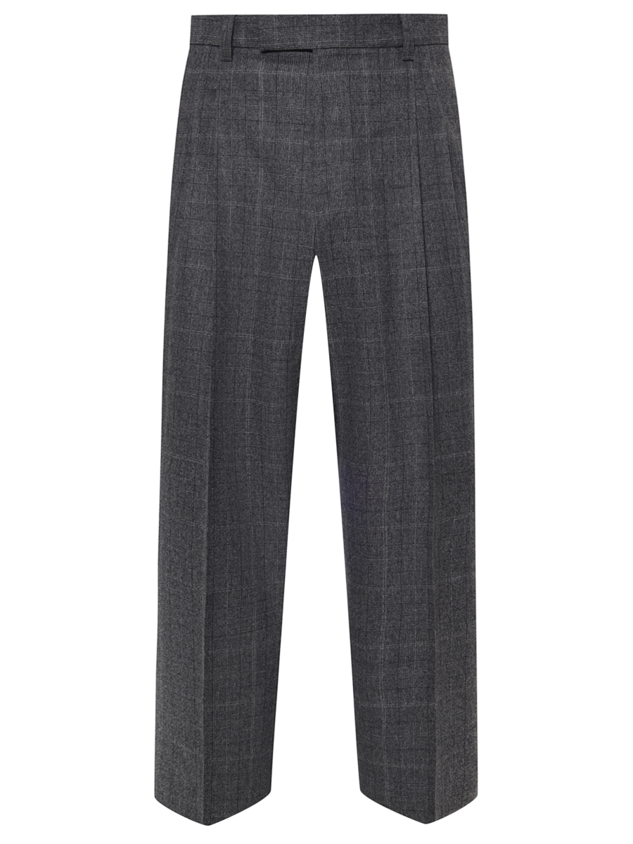 Брюки Relaxed Fit шерстяные BOSS