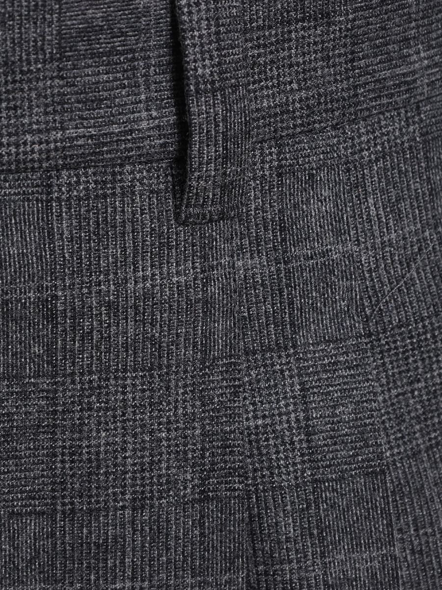 Брюки Relaxed Fit шерстяные BOSS 50557357/030 Серый  Фото 4