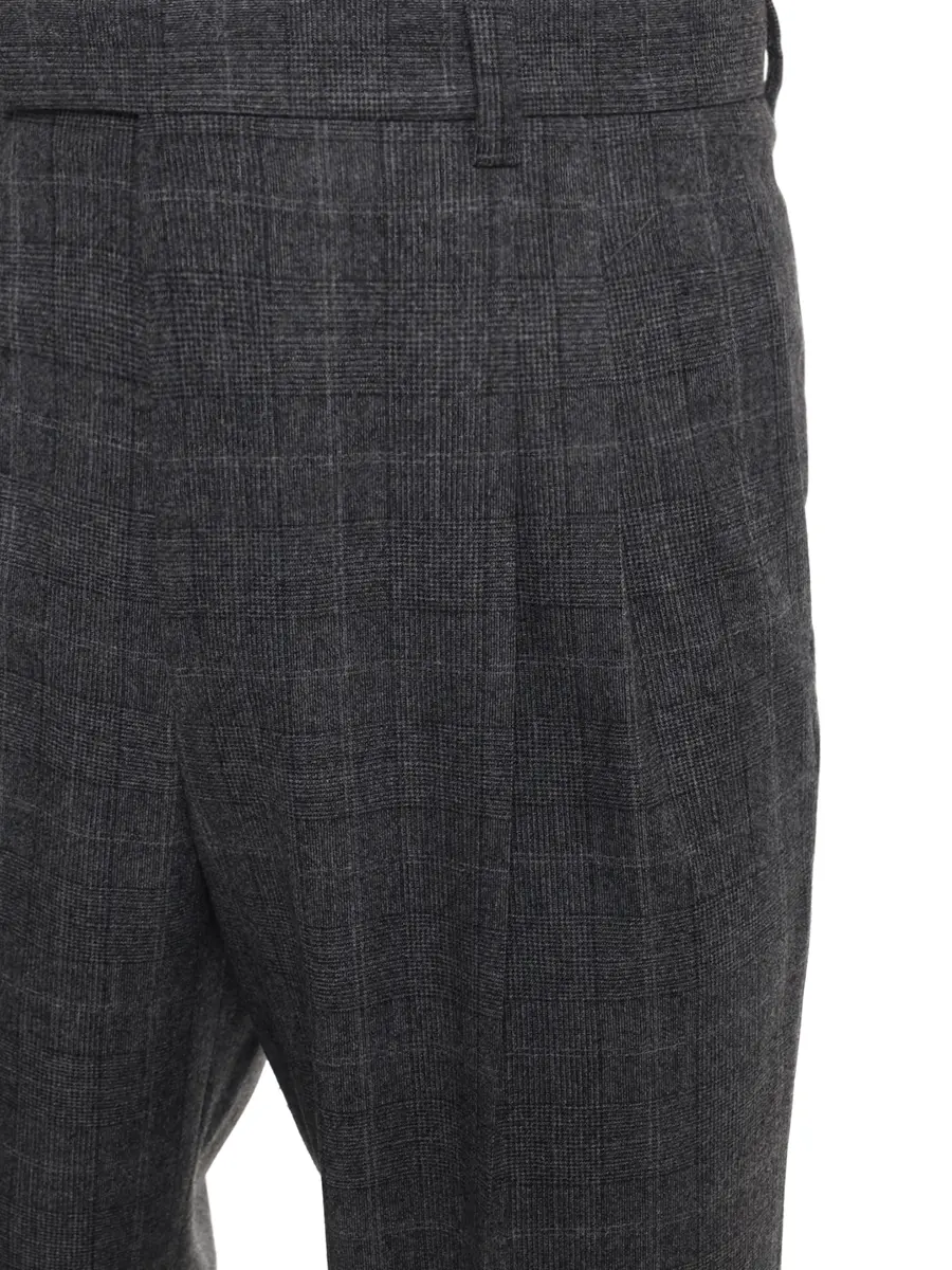 Брюки Relaxed Fit шерстяные BOSS 50557357/030 Серый  Фото 3