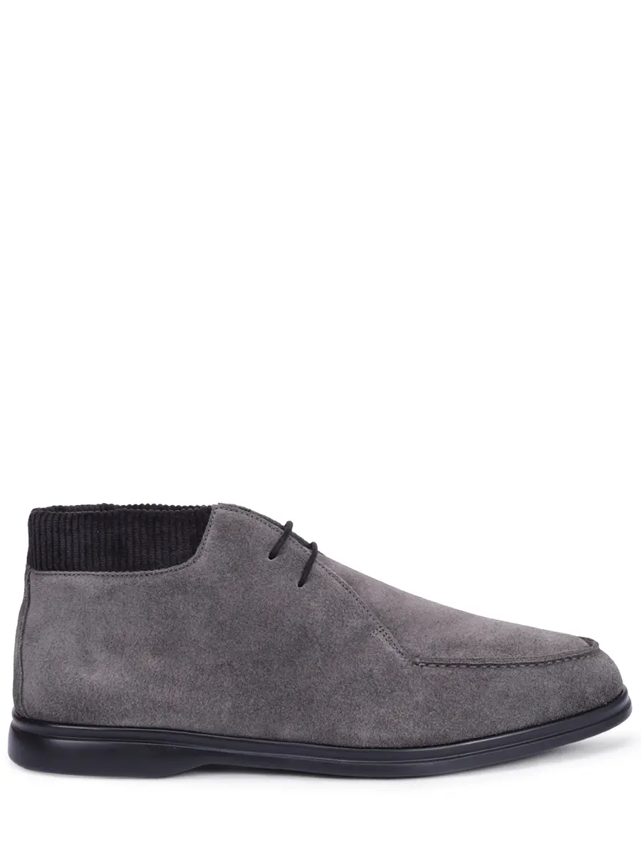 

Ботинки замшевые на байке, Серый, AB5399U-CVPE