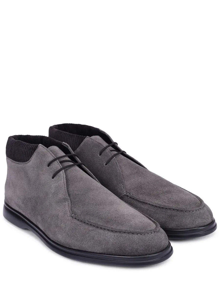 Ботинки замшевые на байке ALDO BRUE` AB5399U-CVPE Серый  Фото 2