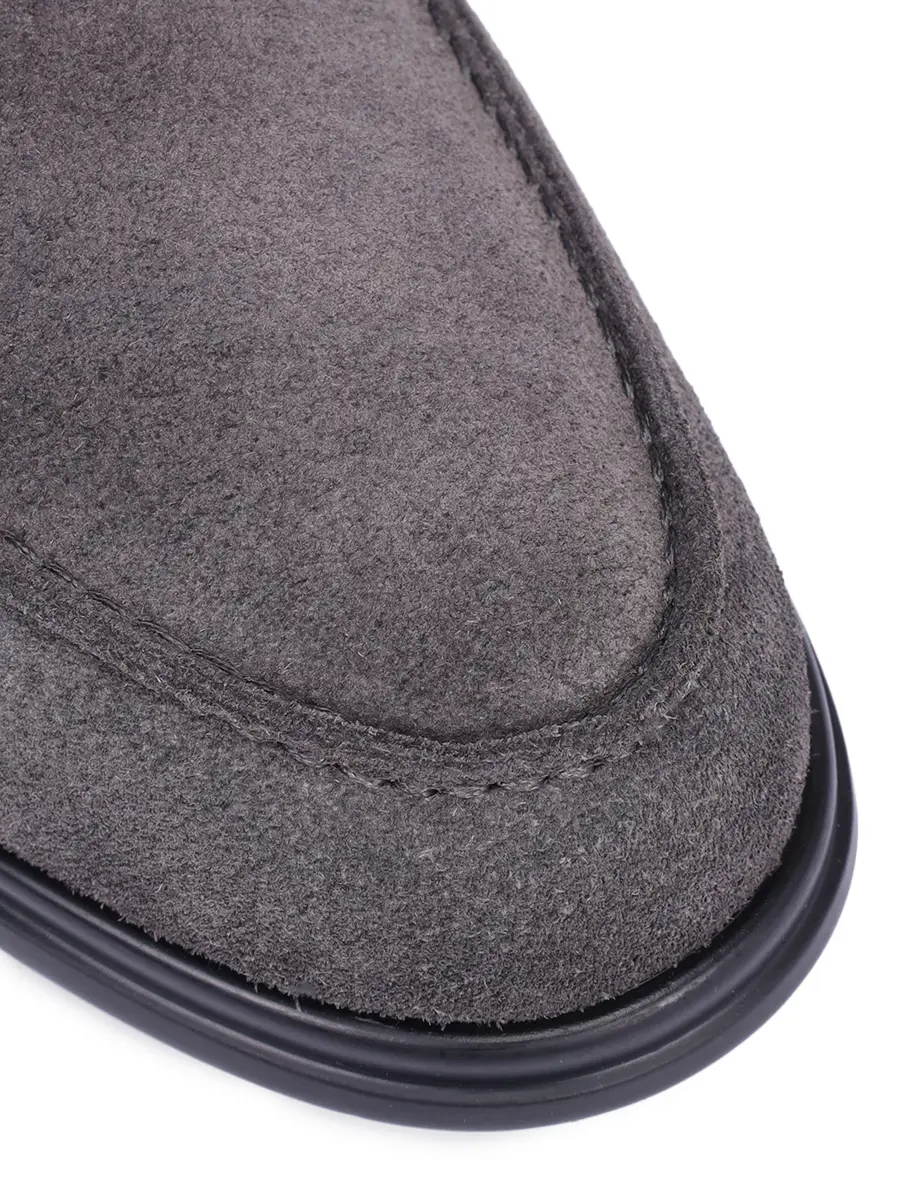 Ботинки замшевые на байке ALDO BRUE` AB5399U-CVPE Серый  Фото 5