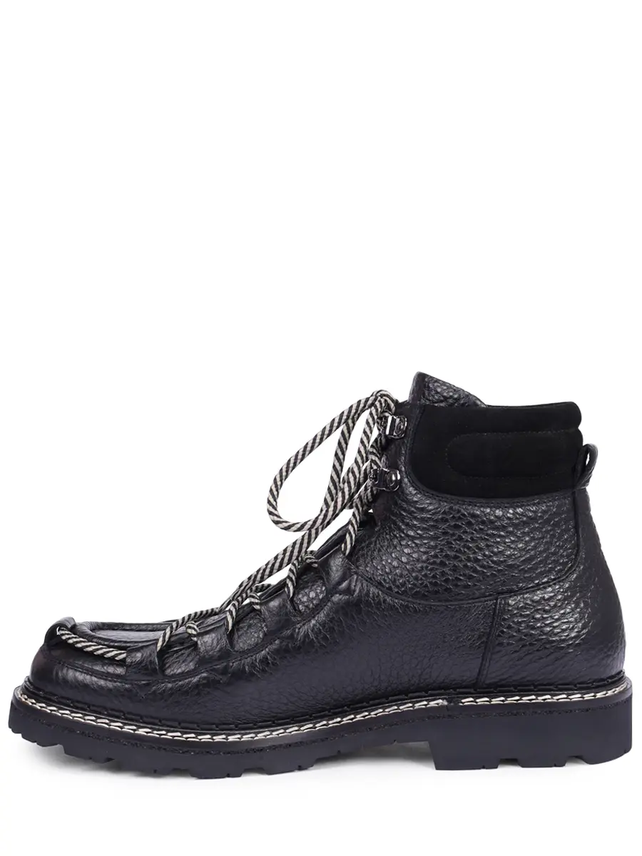 Ботинки кожаные DOUCAL`S DU3372BELVPF752NN00 Черный  Фото 3