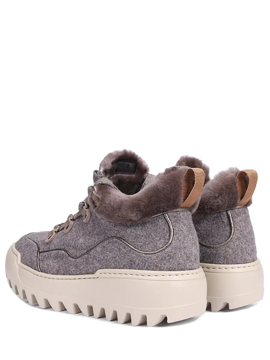 Ботинки текстильные на меху STOKTON S-631 Серый  Фото 4