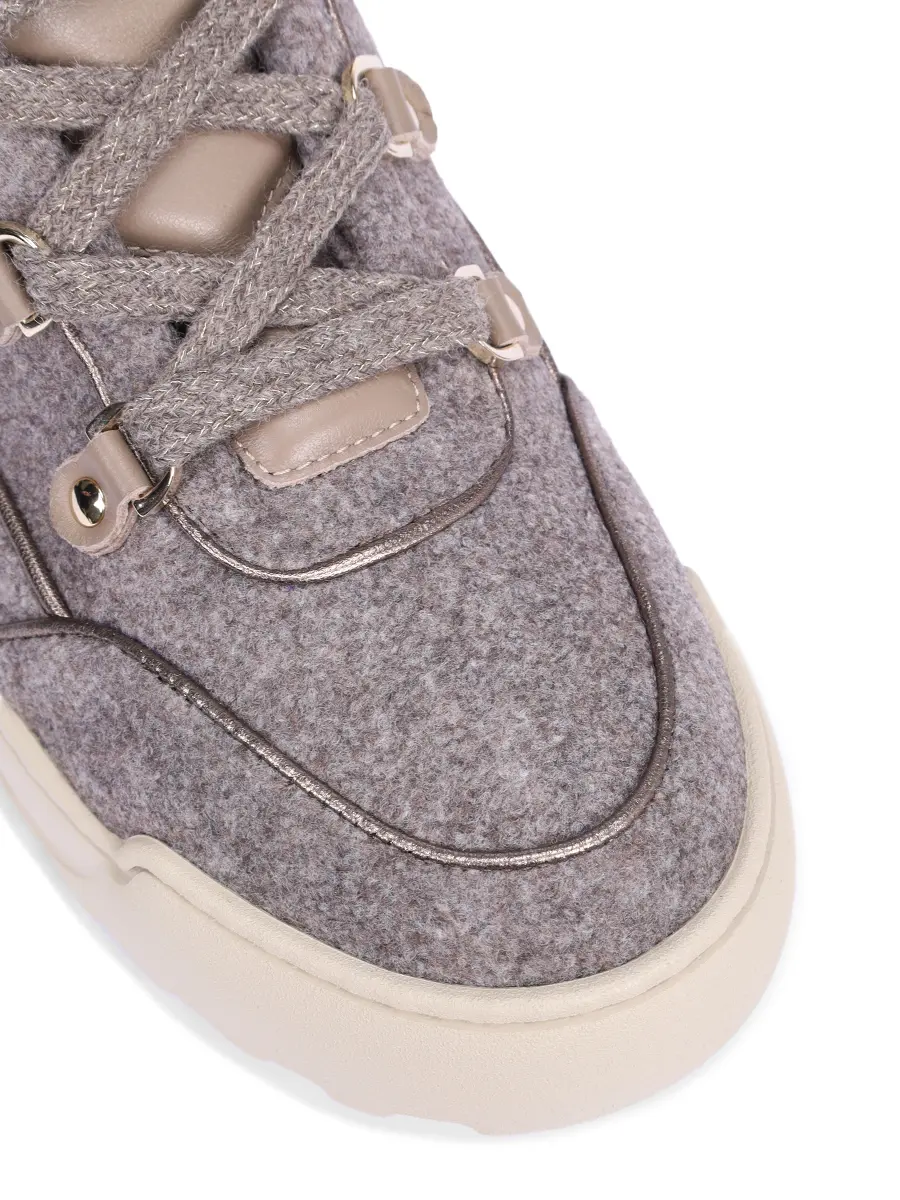 Ботинки текстильные на меху STOKTON S-631 Серый  Фото 5