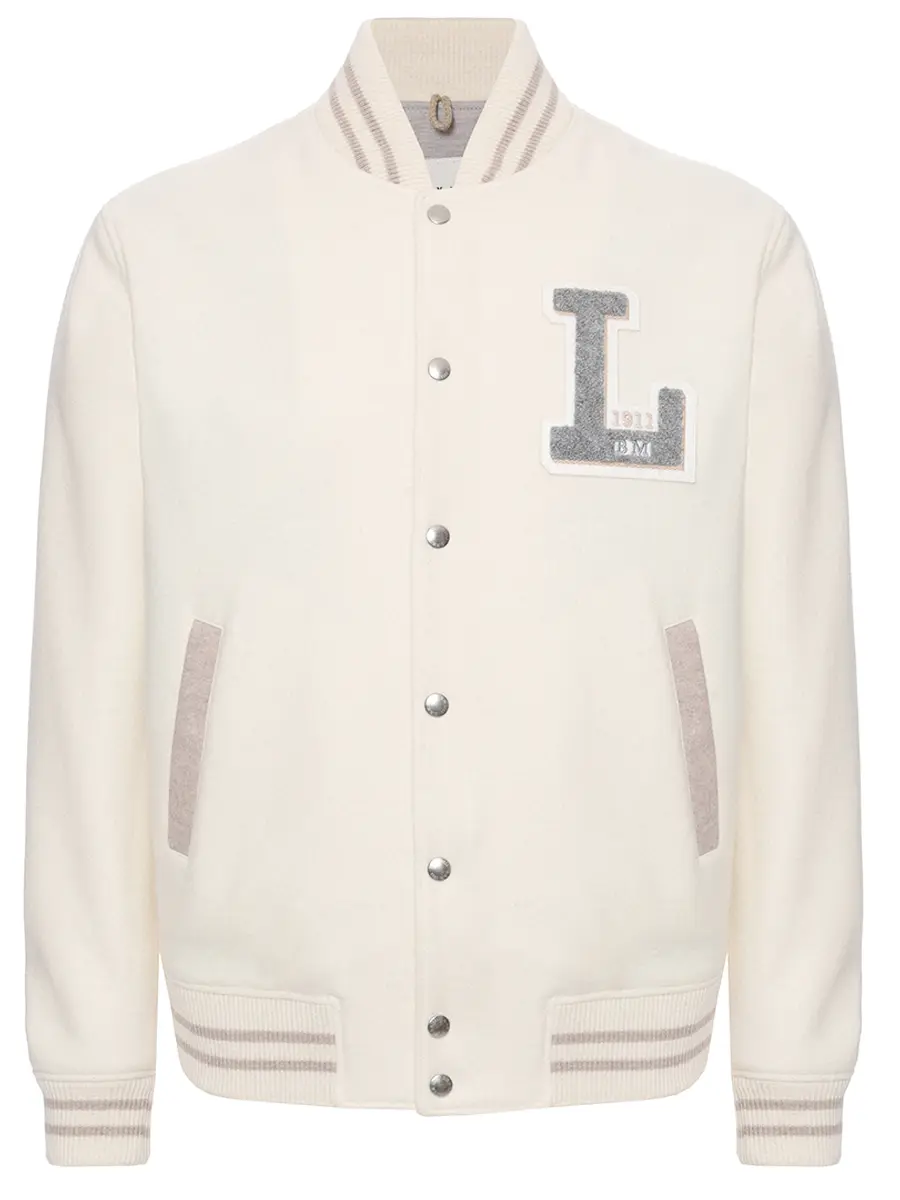 

Бомбер шерстяной, Белый, 55700/1/9379