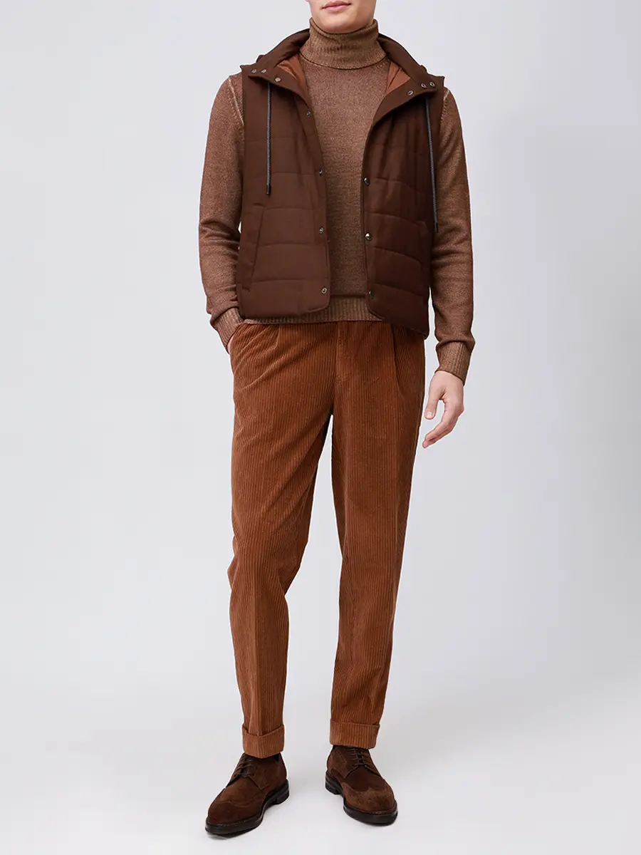 Свитер шерстяной L.B.M. 1911 59502/2/6351 Коричневый  Фото 2