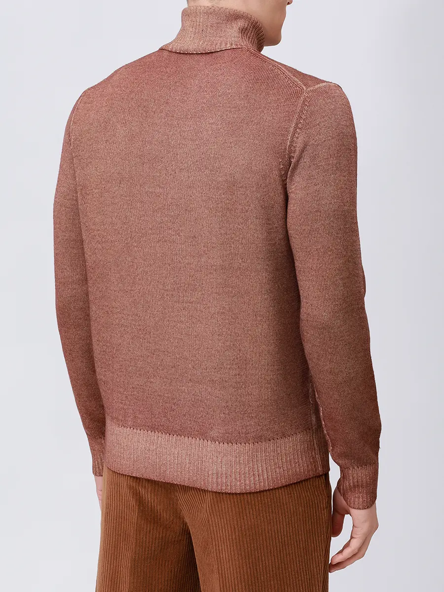 Свитер шерстяной L.B.M. 1911 59502/2/6351 Коричневый  Фото 3