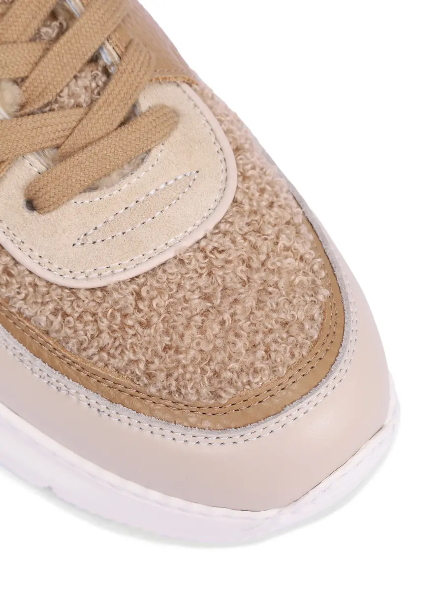 Кроссовки комбинированные на меху STOKTON 45-D Коричневый  Фото 5