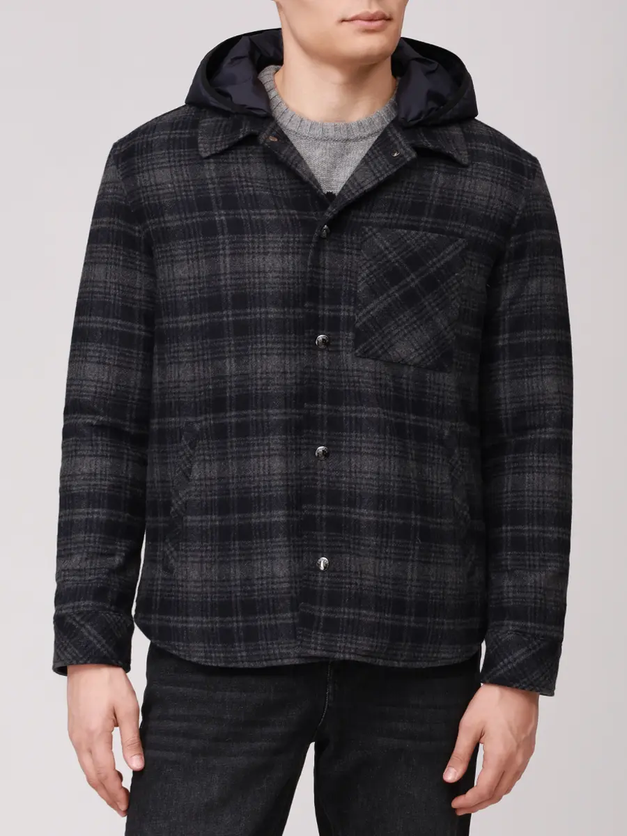 Куртка шерстяная BOGNER LARRY-4 38989230/464 Клетка  Фото 4