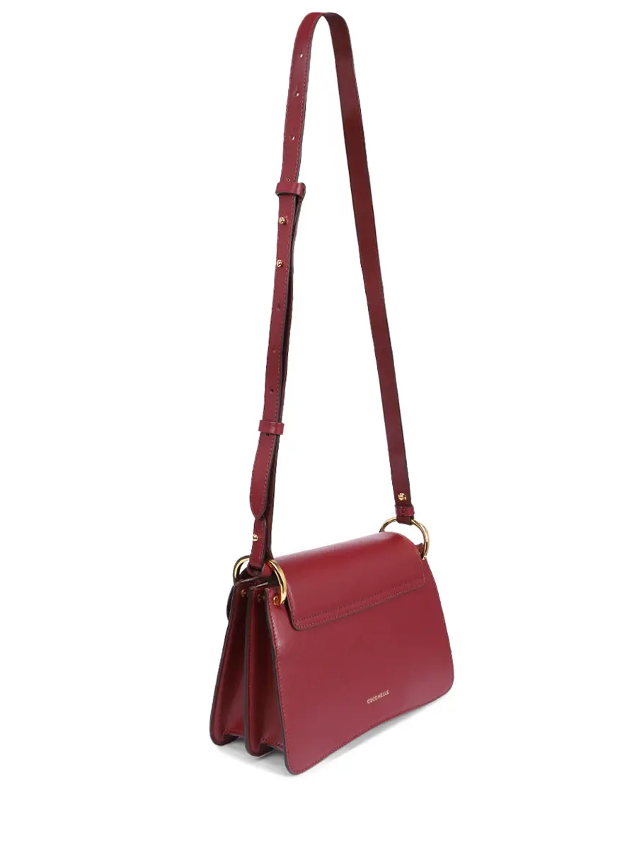 Сумка кожаная C-Me COCCINELLE E1 SSK 18 02 01/R52 Бордовый  Фото 3