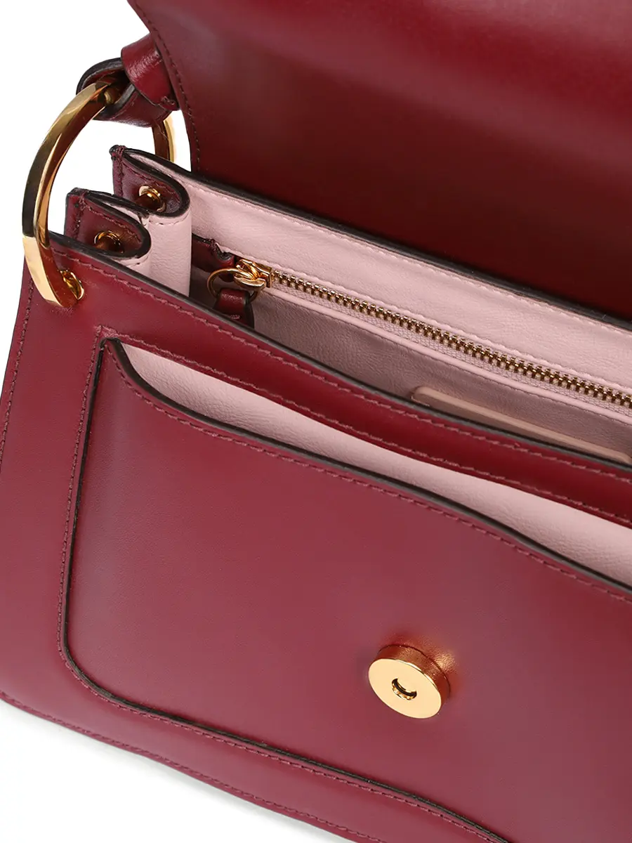 Сумка кожаная C-Me COCCINELLE E1 SSK 18 02 01/R52 Бордовый  Фото 4