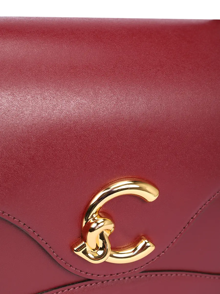 Сумка кожаная C-Me COCCINELLE E1 SSK 18 02 01/R52 Бордовый  Фото 5