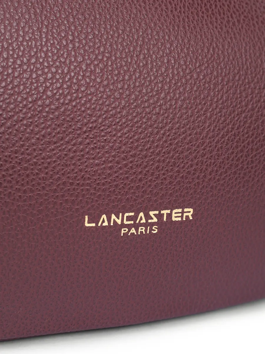 Сумка кожаная LANCASTER 480-072-BORDEAUX Бордовый  Фото 5