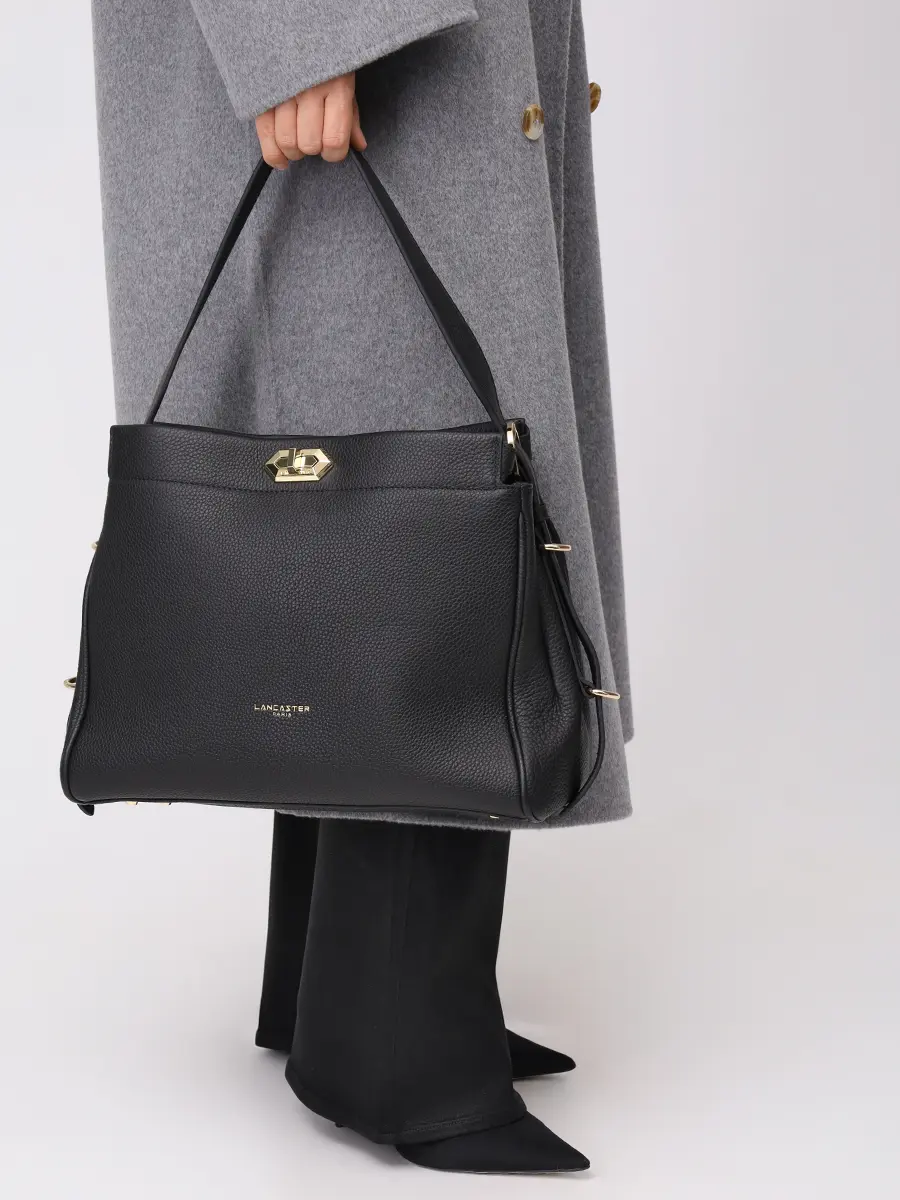 Сумка кожаная Mademoiselle LANCASTER 572-106- NOIR Черный  Фото 2