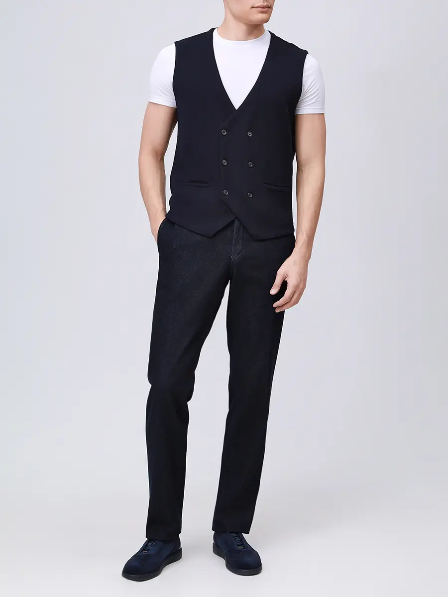 Джинсы Regular Fit хлопковые HILTL 76220/40/TILO Синий  Фото 2