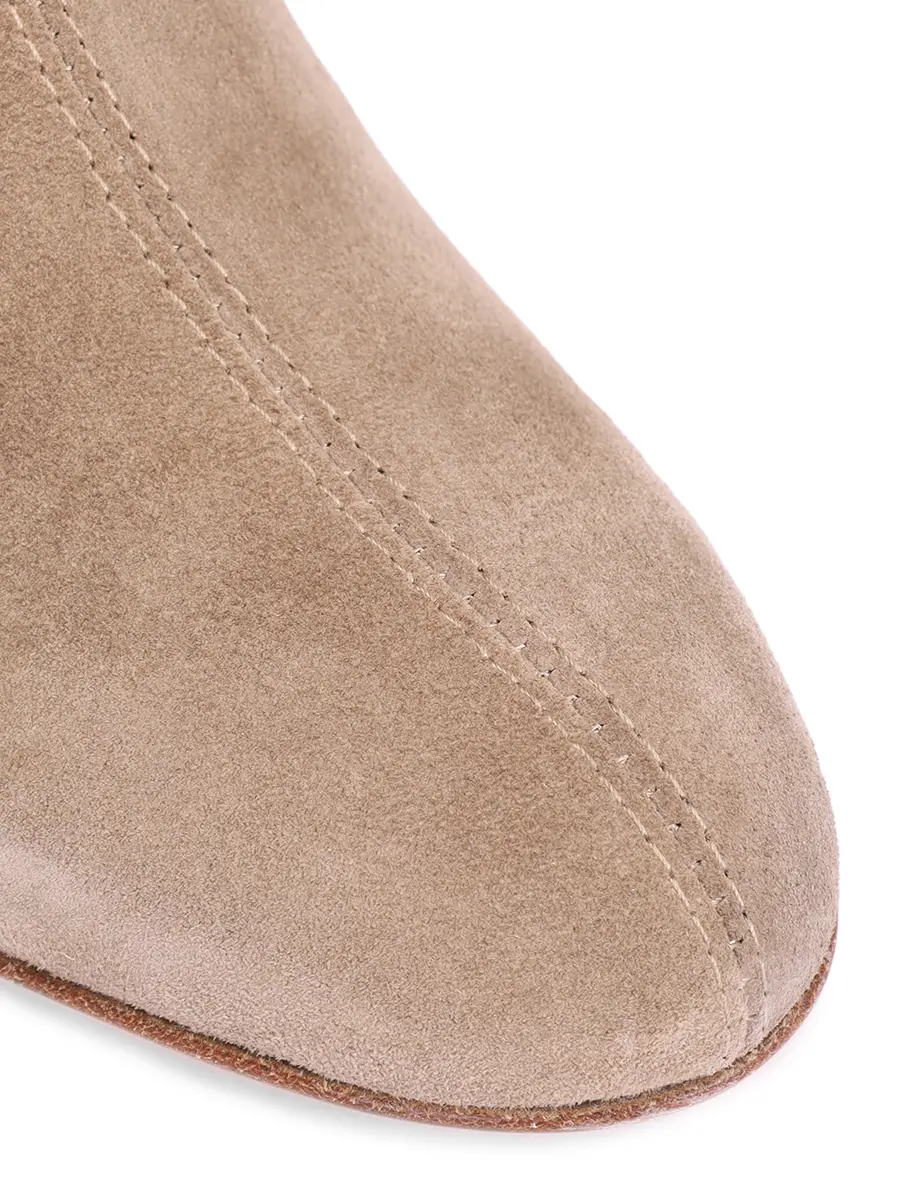 Ботильоны замшевые Olga AGL D140602PKFERGU Бежевый  Фото 5